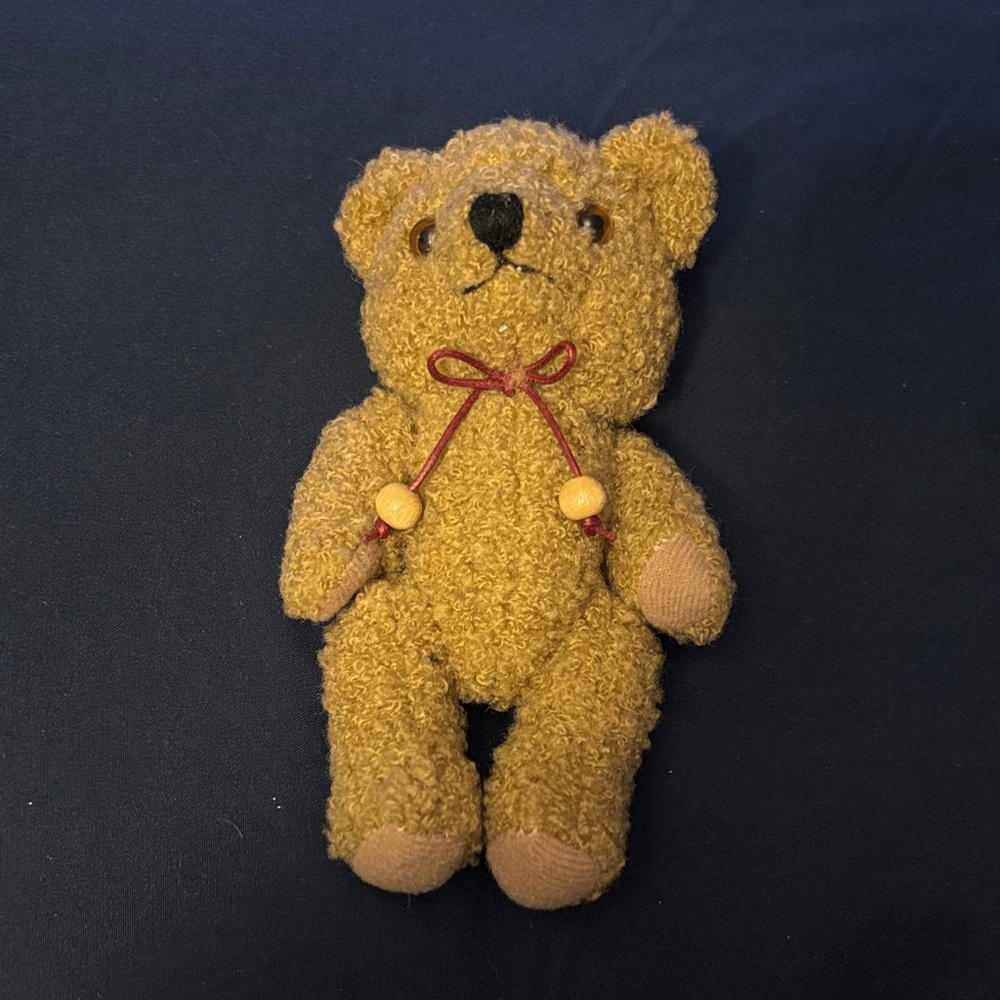 Vintage Collectible Adorable small tan Teddy Bear with moveable limbs. - Picture 7 of 14